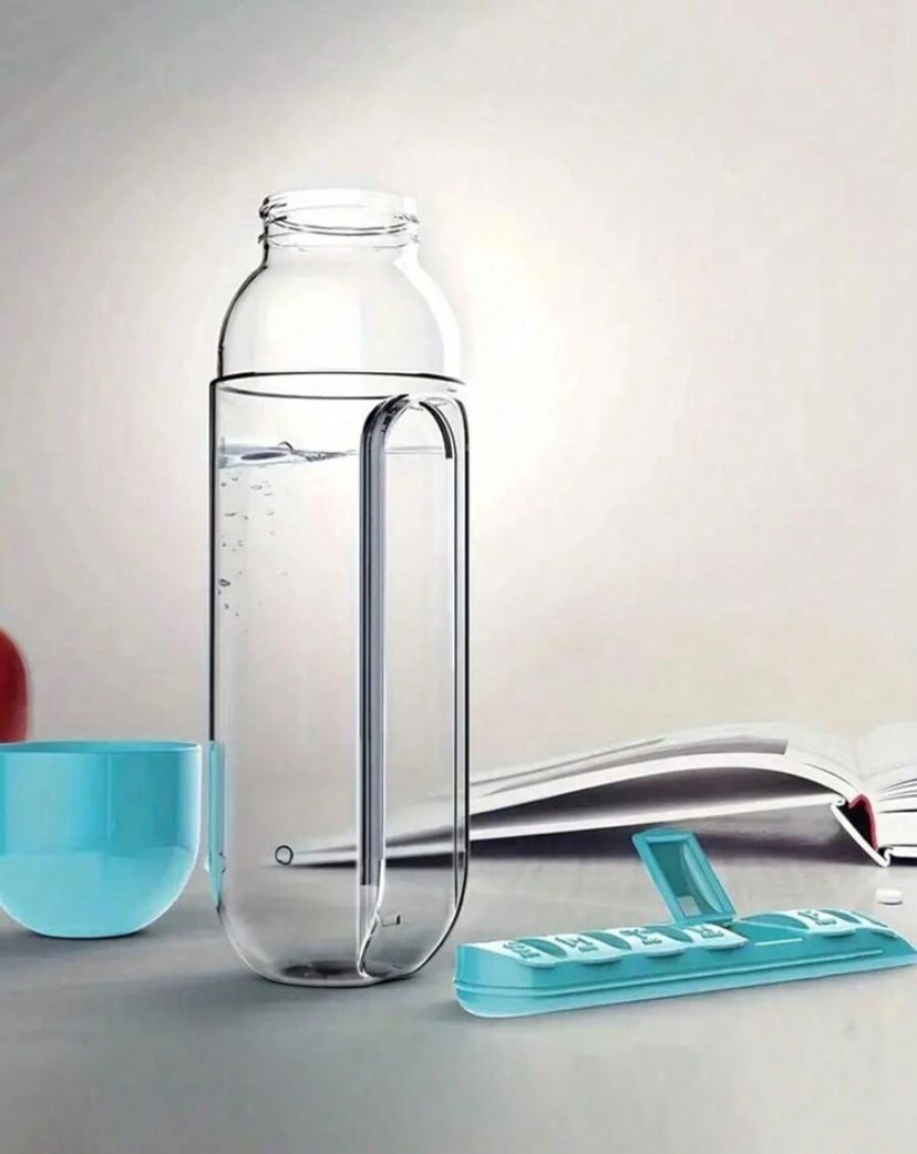 2in1 Water Cup Pill Box