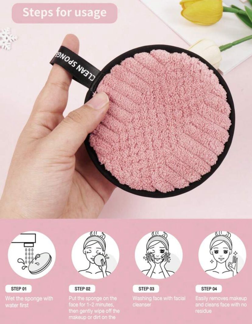 Makeup Remover Puff (Random Colors)