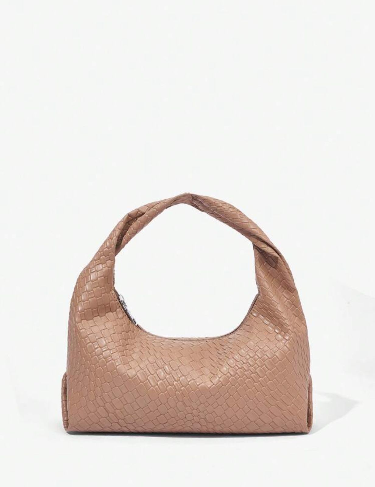 Khaki medium ruched bag