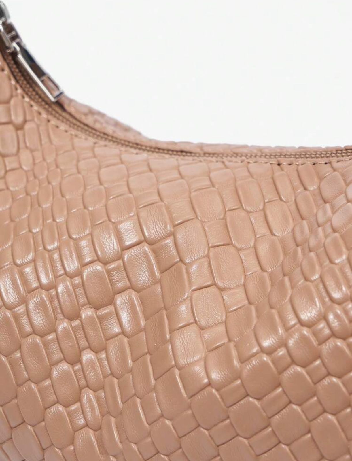 Khaki medium ruched bag