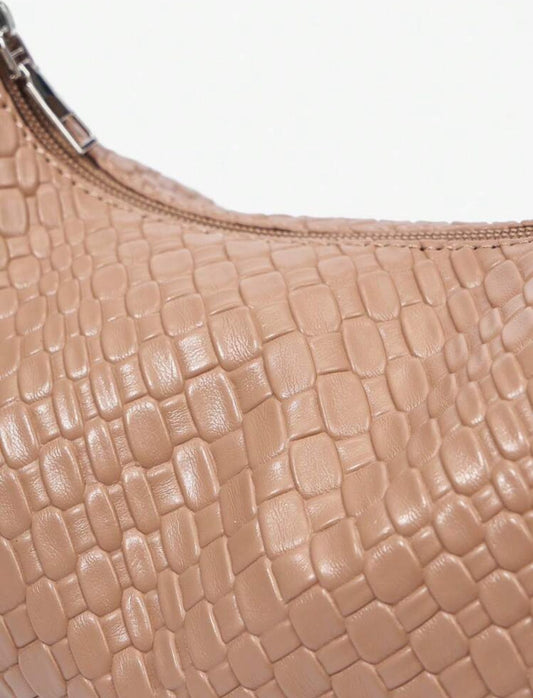 Khaki medium ruched bag