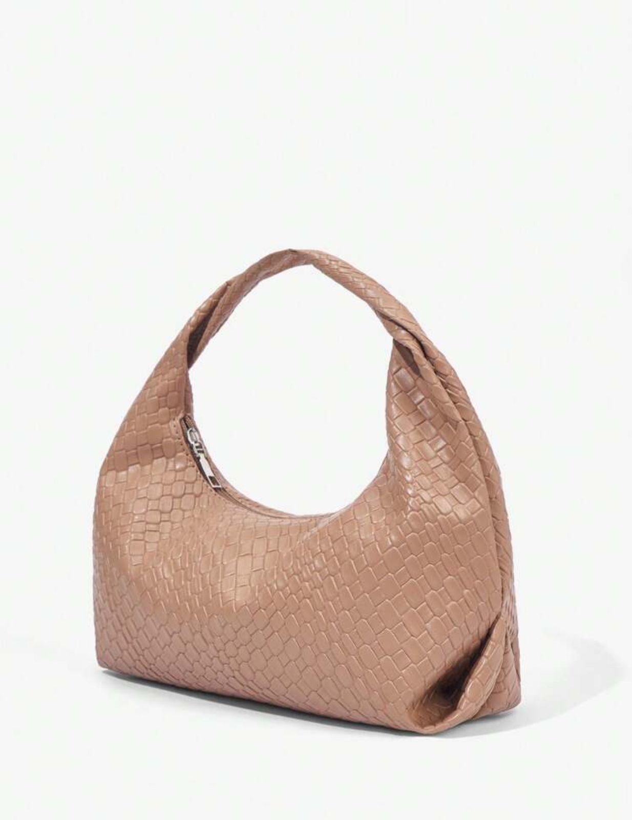 Khaki medium ruched bag