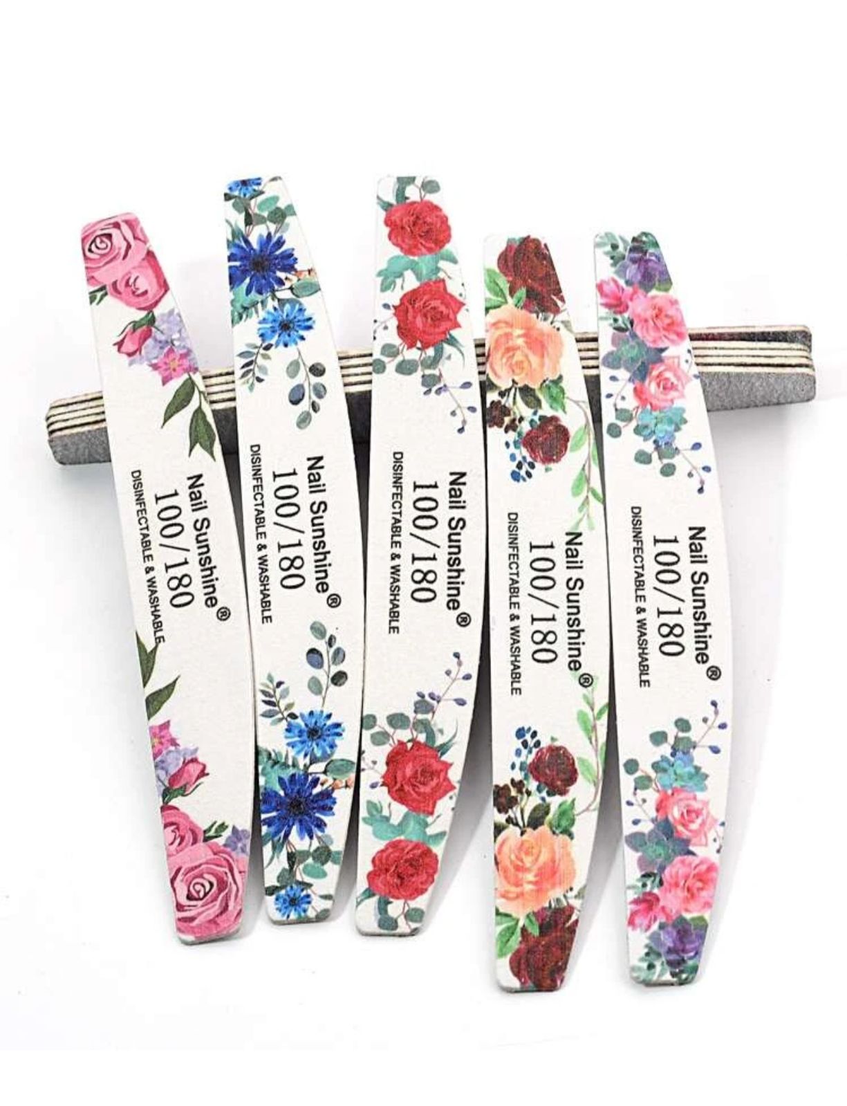 1pc Half-moon Shape 100/180 nail file
