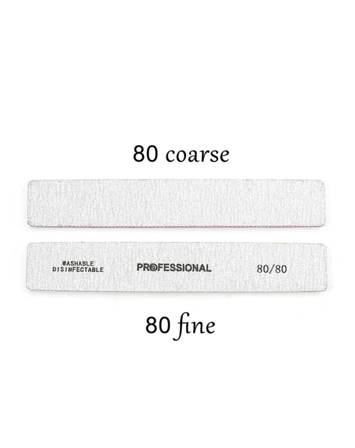 1pc 80/80 Professional Nail File