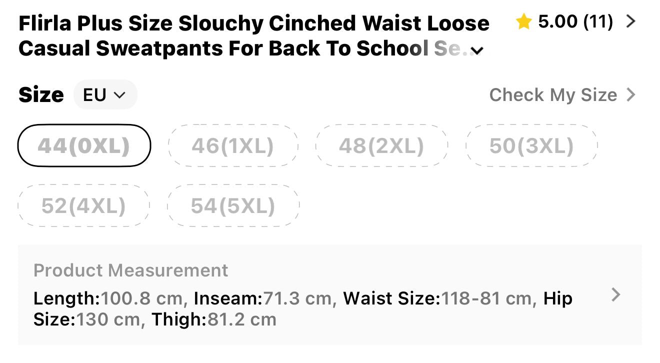 Black Plus Size Pants - SIZE 0XL
