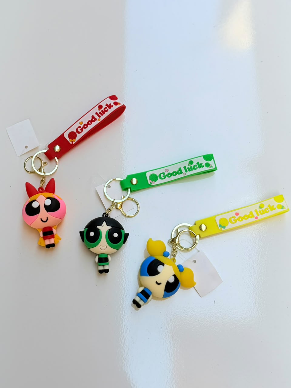 Power Puff Charm Keychain