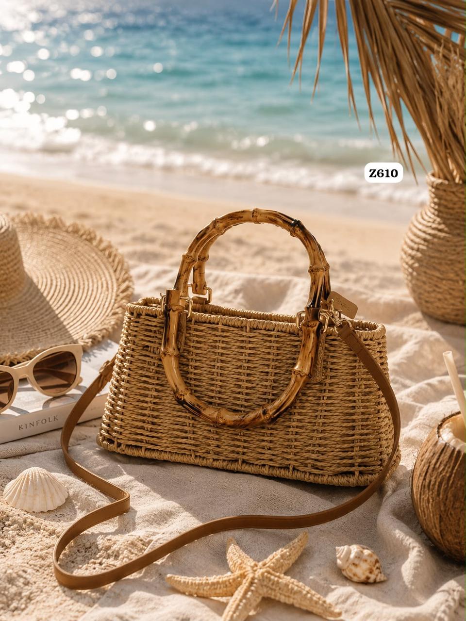 Santorini Bamboo Tote