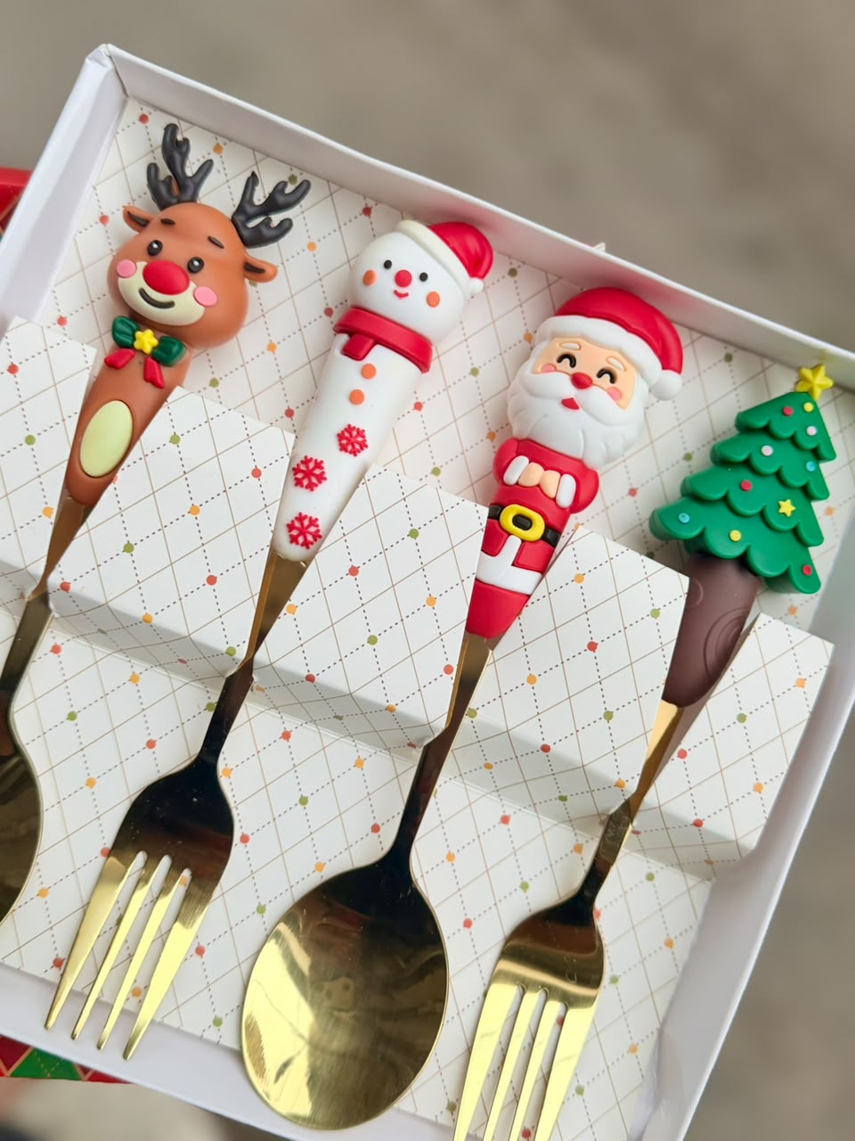 Christmas Cutlery Set – 4 Pieces