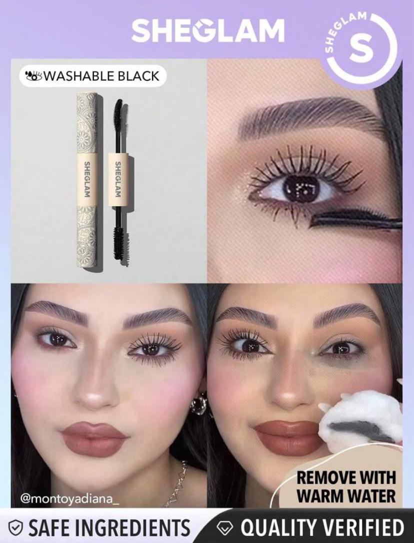 SHEGLAM All-In-One Washable Volume & Length Black Mascara