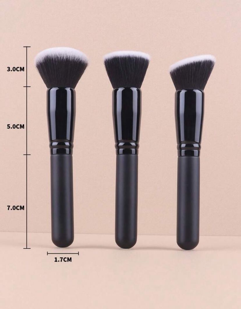 3pcs Loose Powder Brush, Foundation Brush, Blush Brush