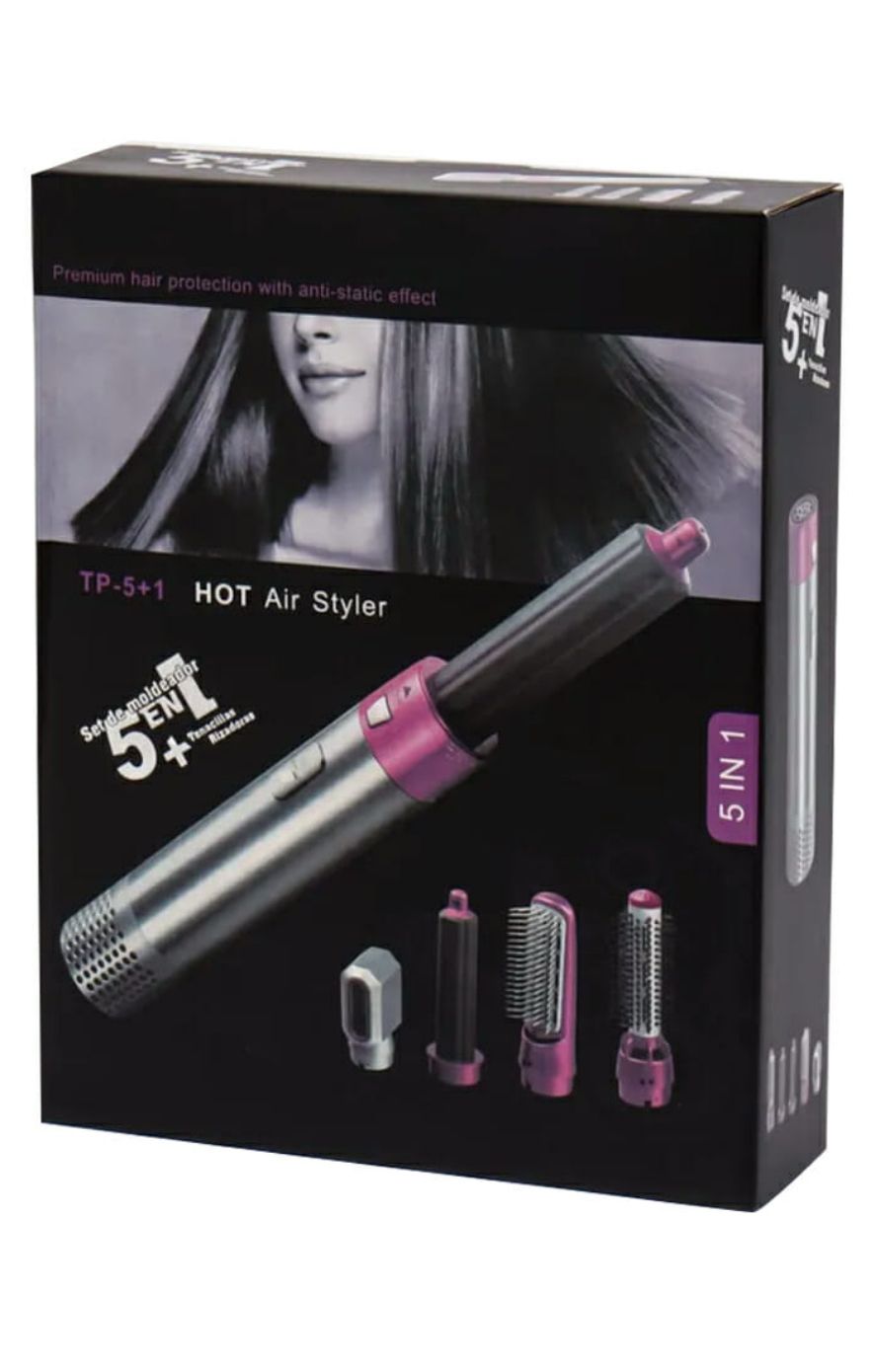 5-in-1 Curling Black Styler Set
