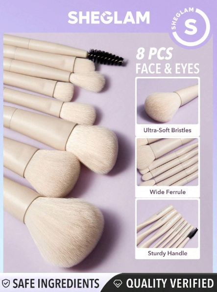 SHEGLAM Pro Core Brush Kit 8pcs/set