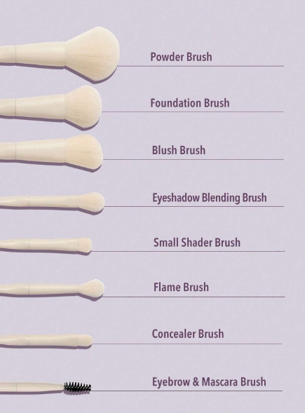 SHEGLAM Pro Core Brush Kit 8pcs/set