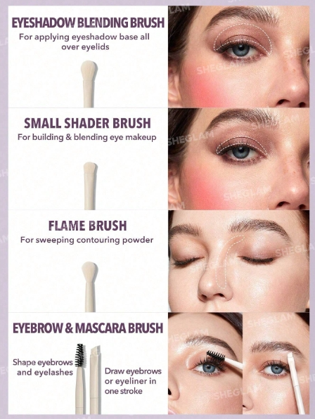 SHEGLAM Pro Core Brush Kit 8pcs/set