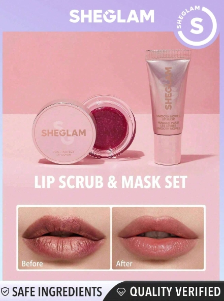 SHEGLAM Lip Scrub & Mask Set