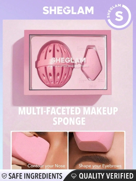 SHEGLAM Pink 2pcs Sponges Set