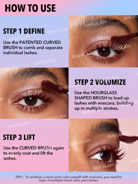 SHEGLAM 2in1 Colorful Mascara (Waterproof)