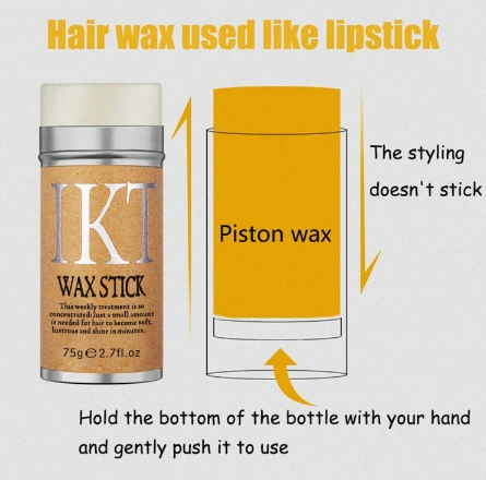 Hair Wax Stick with 4 pcs Black Brushes