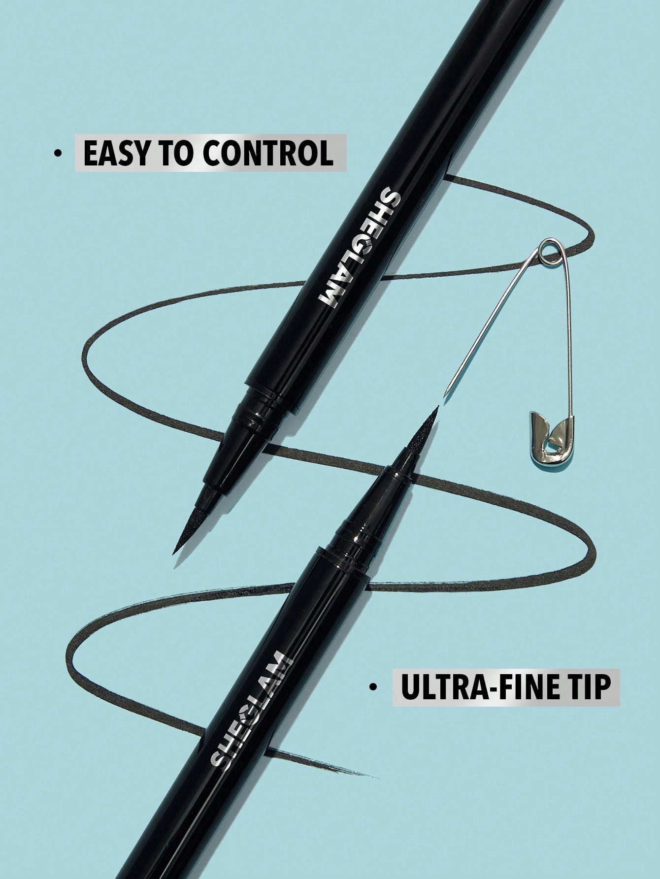 SHEGLAM Pro Precision Waterproof Matte Liquid Eyeliner-Black