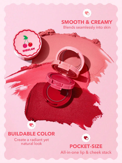 SHEGLAM Very Cherry Cheek & Lip Cream Stack 3.96g