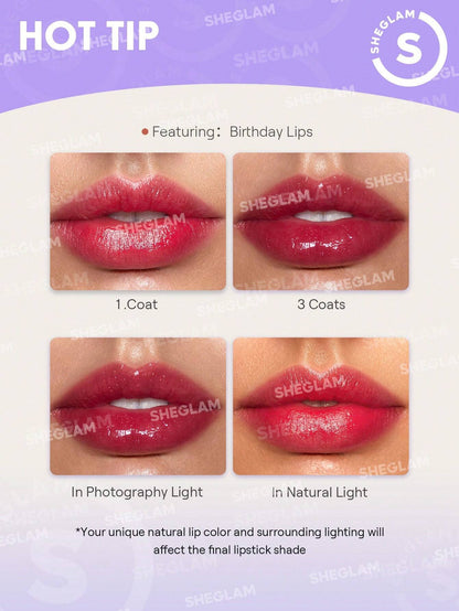 SHEGLAM X Crimson Butterfly Phantom's Kiss Lip Gloss Palette