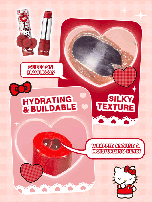 Hello Kitty｜SHEGLAM Be My Baby Hydrating Lipstick-Smitten Kitten