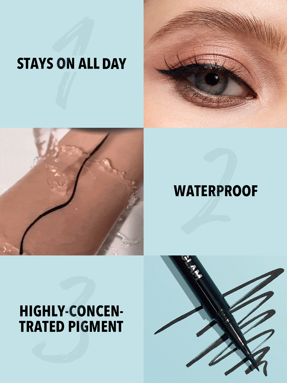 SHEGLAM Pro Precision Waterproof Matte Liquid Eyeliner-Black