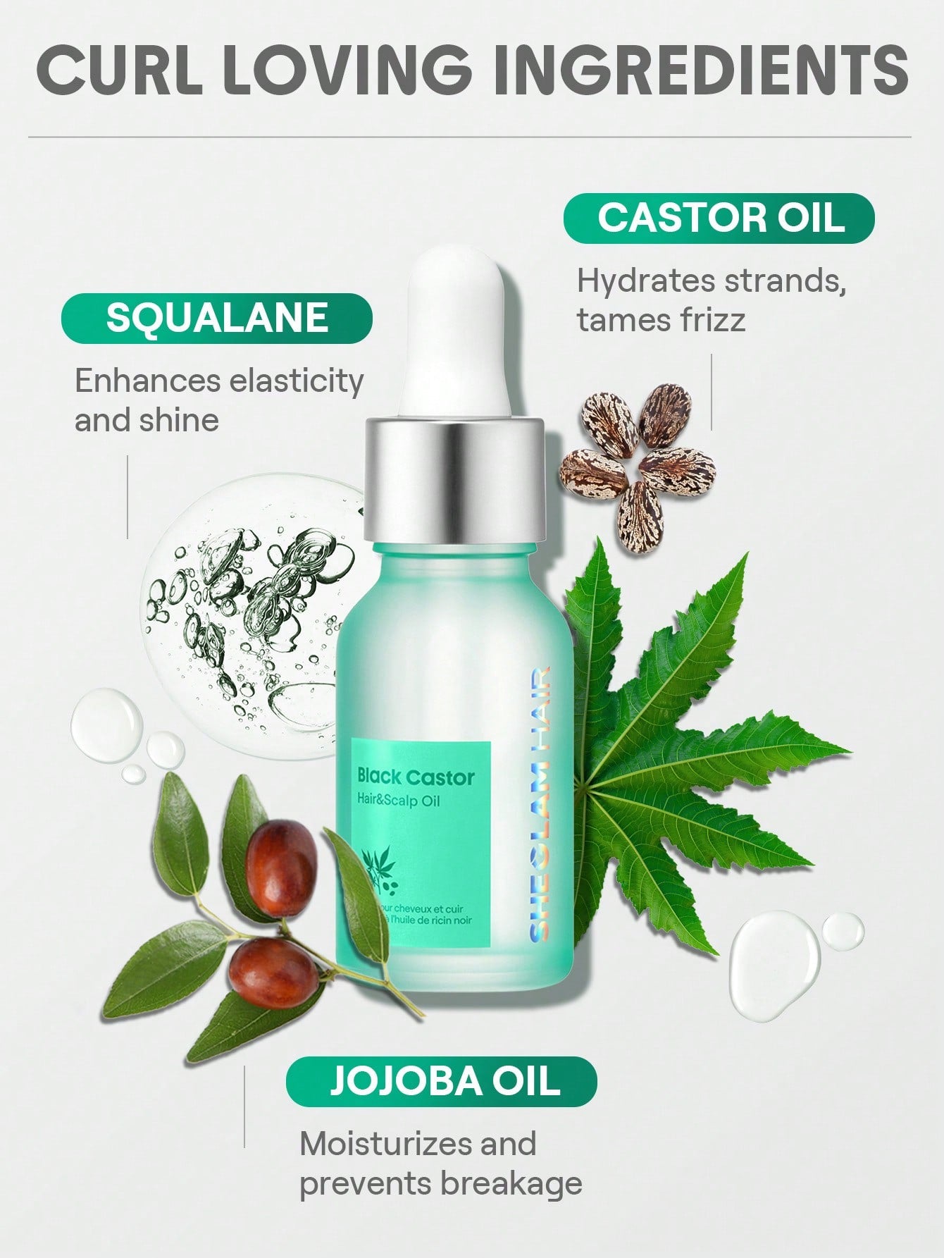 Black Castor Hair And Scalp Oil-15ml