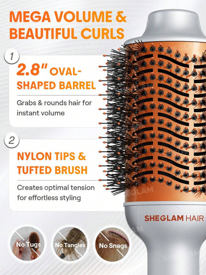 SHEGLAM HAIR Blowout Bliss Volumizing Hot Air Brush - UK Plug