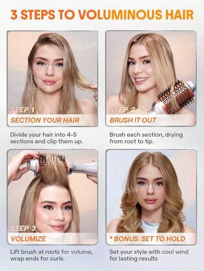 SHEGLAM HAIR Blowout Bliss Volumizing Hot Air Brush - UK Plug