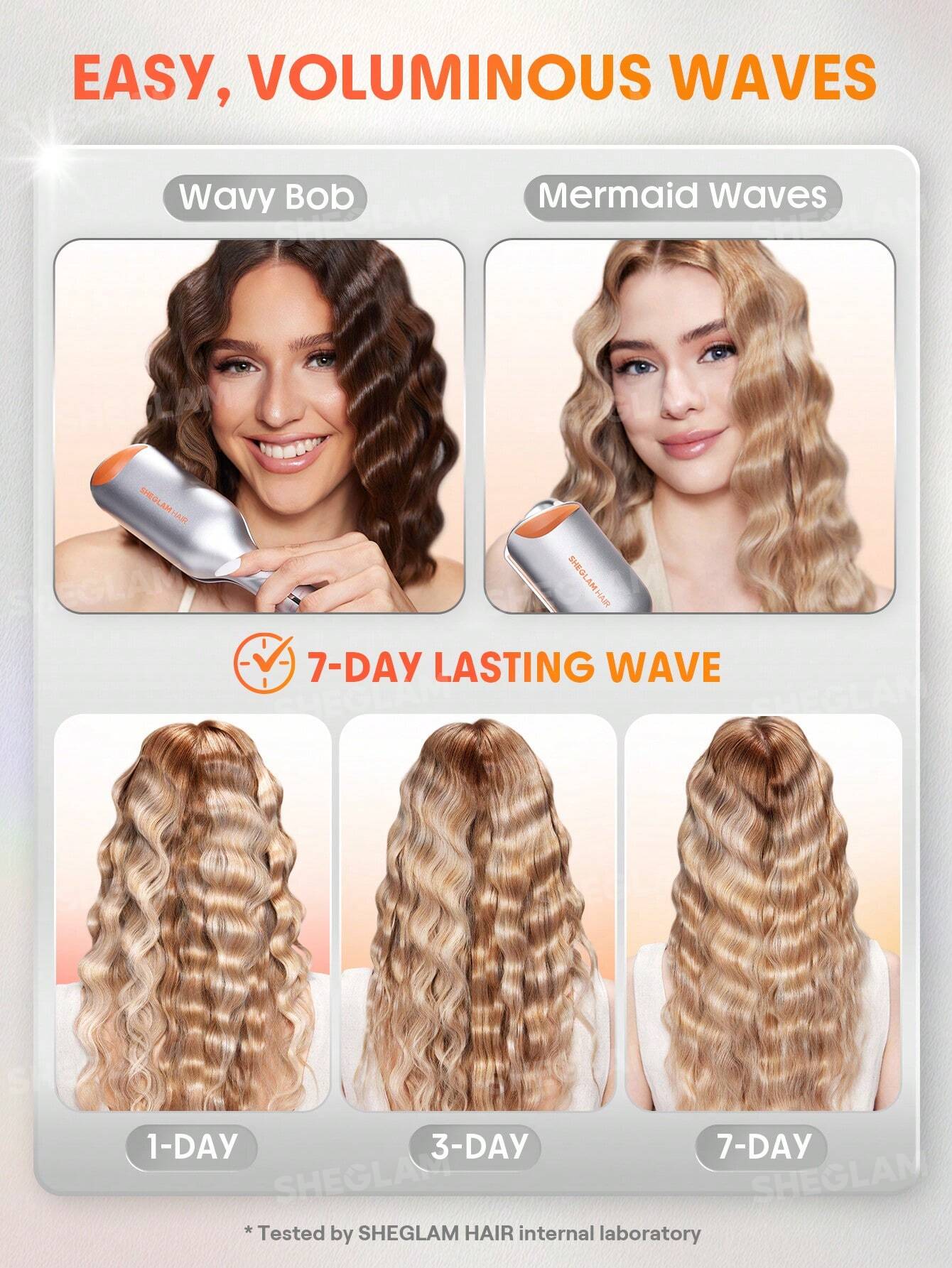 SHEGLAM HAIR Beach Babe Hair Waver - UK Plug