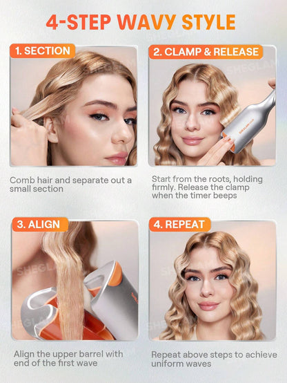 SHEGLAM HAIR Beach Babe Hair Waver - UK Plug
