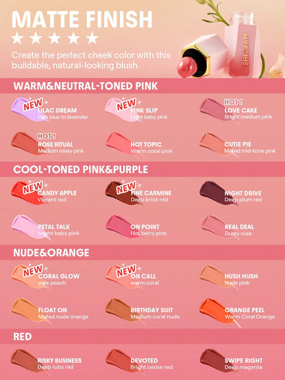 SHEGLAM Color Bloom Liquid Matte Blush - 5.2ml