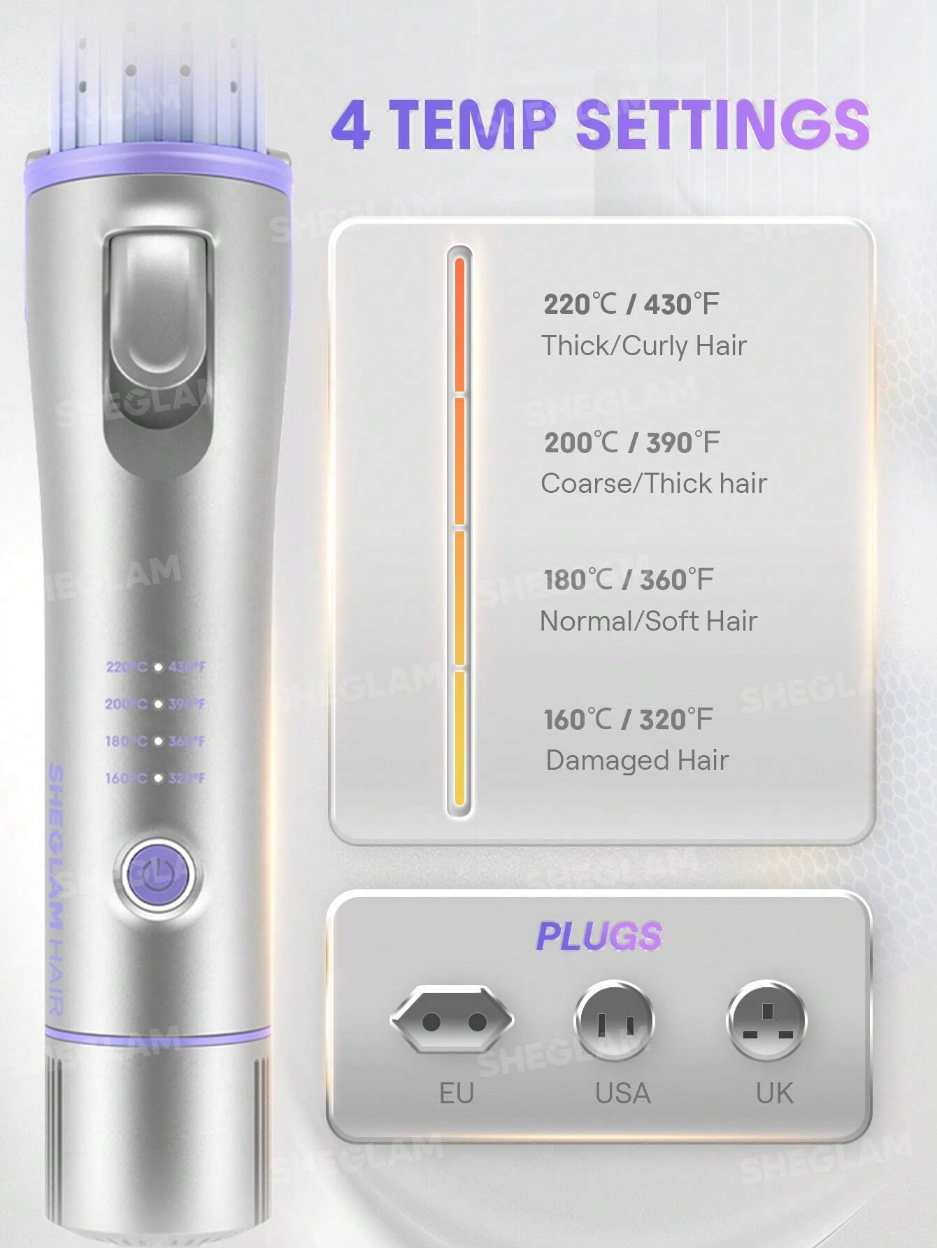 SHEGLAM HAIR Cool Lock Airflow Styler - UK Plug