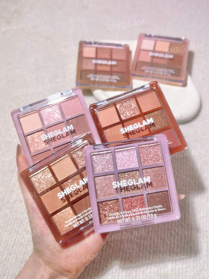 SHEGLAM 9-Pan Eyeshadow Palette 9.5g