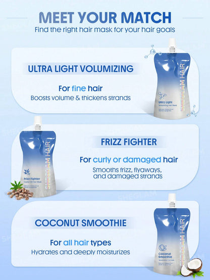 SHEGLAM HAIR Ultra-Light Volumizing Hair Mask 80g