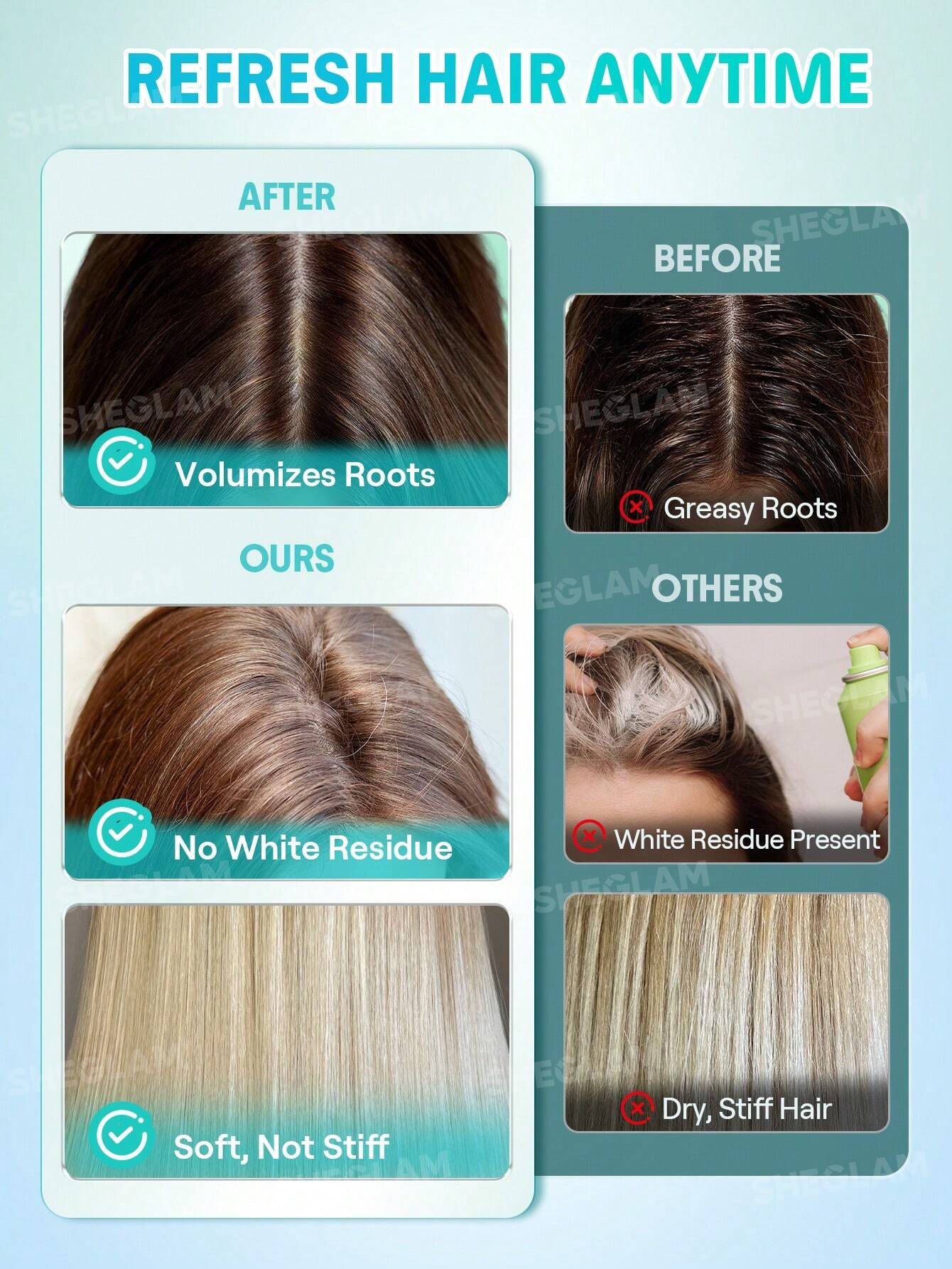 SHEGLAM HAIR Minty Fresh Airy Dry Shampoo 27g