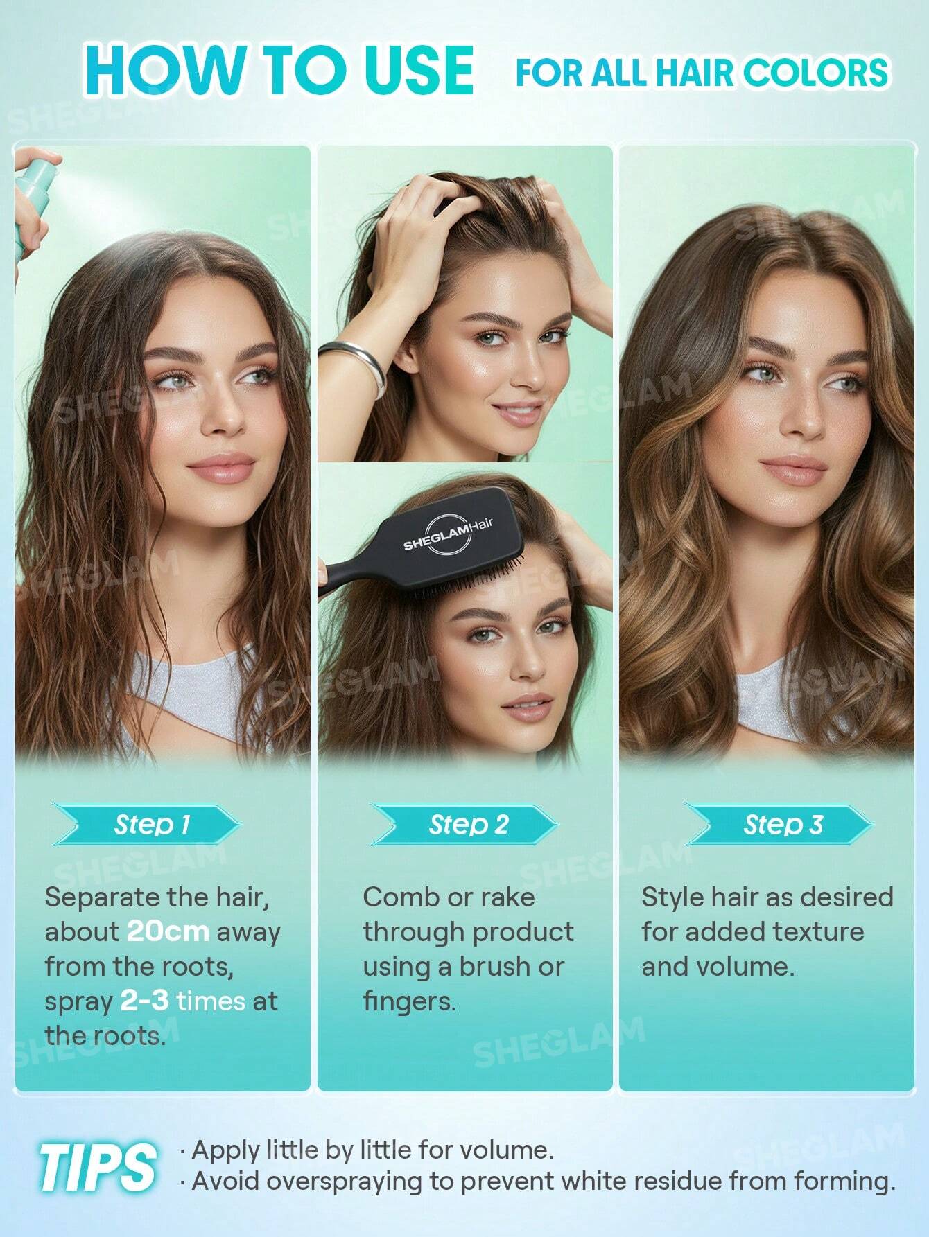 SHEGLAM HAIR Minty Fresh Airy Dry Shampoo 27g