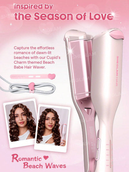 SHEGLAM HAIR Cupid's Charm Beach Babe Hair Waver-19mm UK Plug
