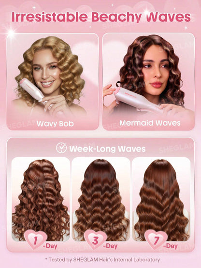 SHEGLAM HAIR Cupid's Charm Beach Babe Hair Waver-19mm UK Plug