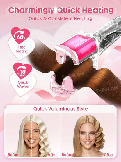 SHEGLAM HAIR Cupid's Charm Beach Babe Hair Waver-19mm UK Plug