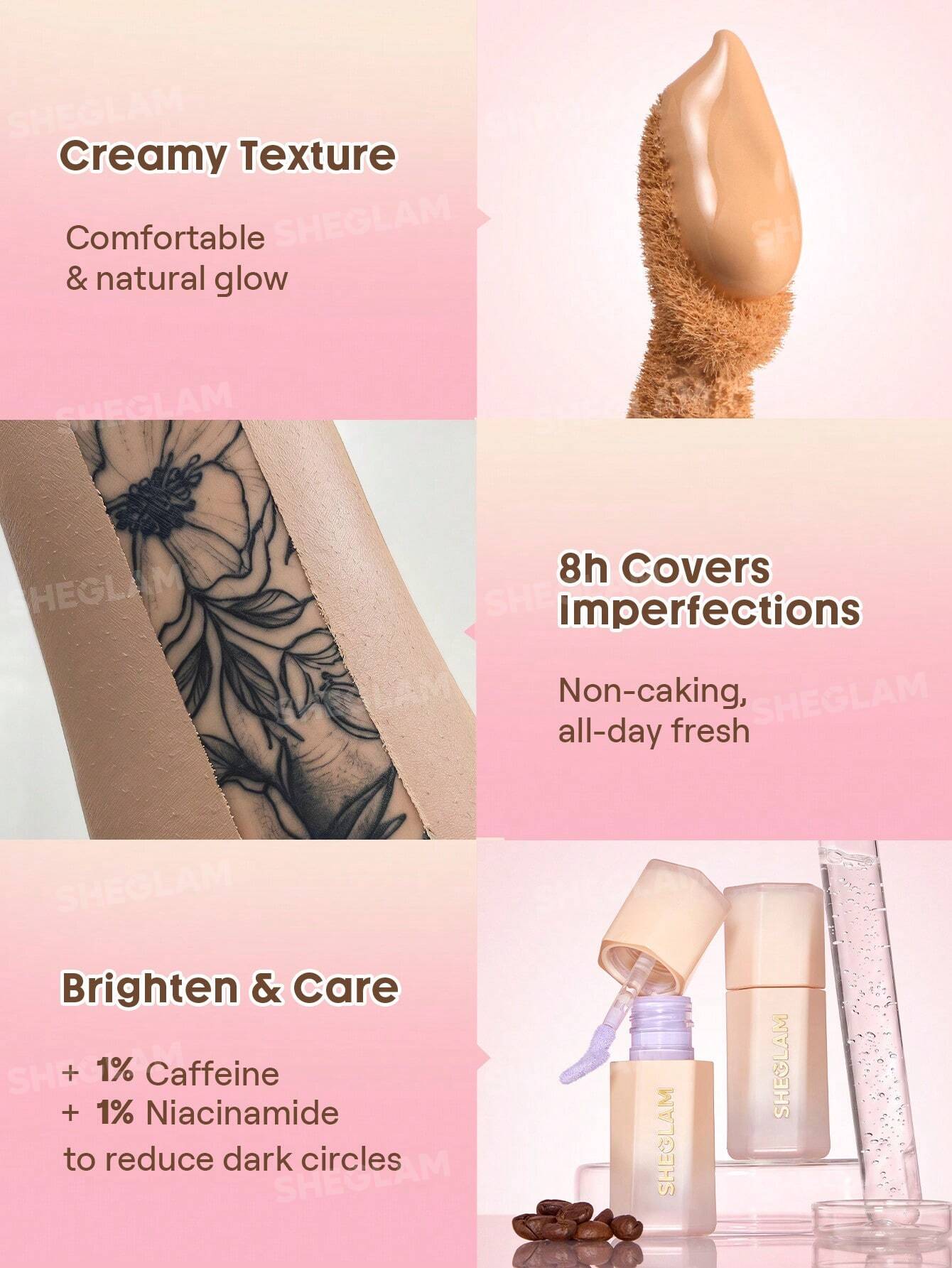 SHEGLAM Hideaway Full-Coverage Concealer
