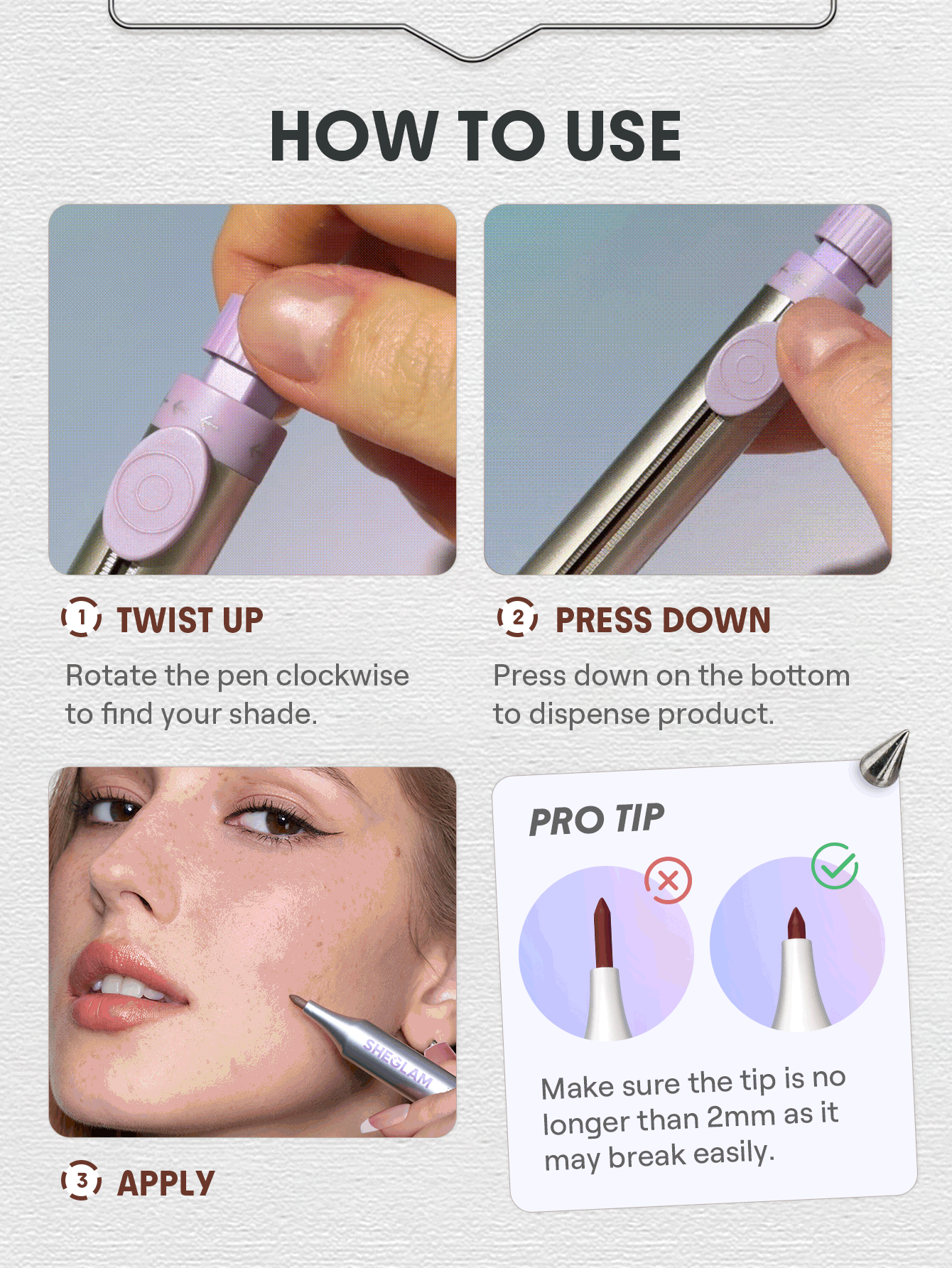 SHEGLAM The Everywhere 4-In-1 Pen-Multicolor