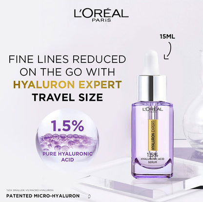 L'Oréal Paris Hyaluron Expert 1.5% Hyaluronic Acid Re-Plumping Serum - 15ml