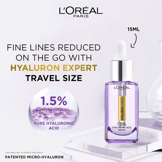 L'Oréal Paris Hyaluron Expert 1.5% Hyaluronic Acid Re-Plumping Serum - 15ml