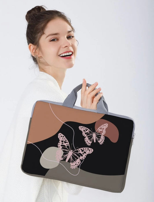 1pc Butterfly pattern laptop bag (15 to 15.9 inch)