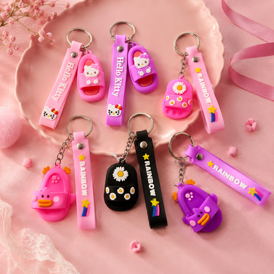 Mini Slipper Charm Keychain