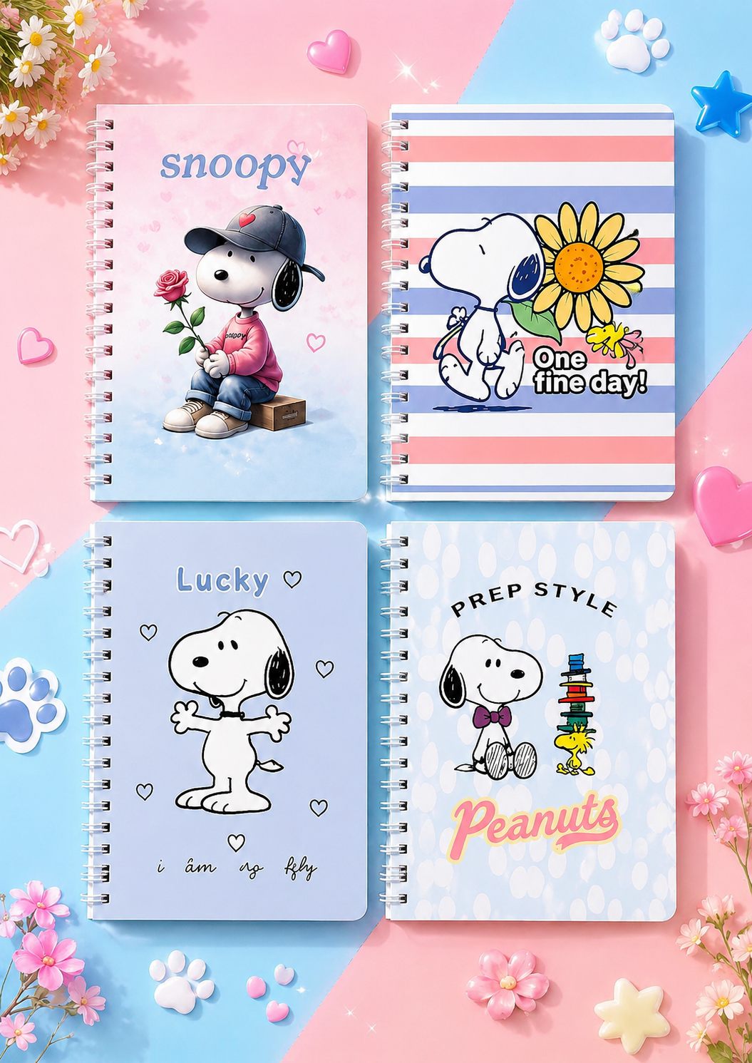 Snoopy & Friends A4 Spiral Notebook