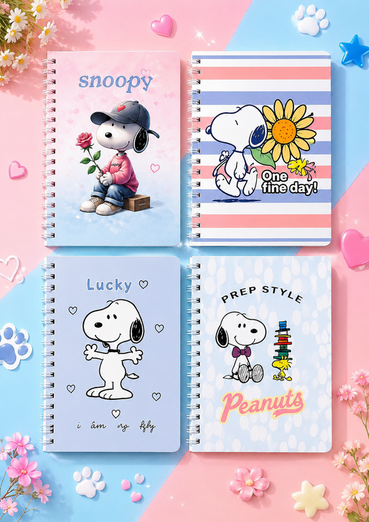 Snoopy & Friends A4 Spiral Notebook