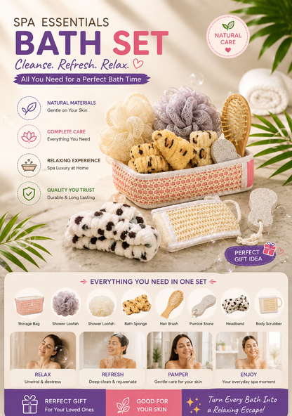 Cloud Spa Bath 5pcs set